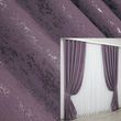 Комплект готовых штор, лен мрамор, коллекция "Pavliani" цвет фиолетовый 1171ш