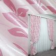Комплект готовых штор с ткани блэкаут цвет розовый 1158ш