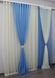 Комплект из шифона "Песочные часы" цвет голубой со светло-бежевым 001дк (н116-н104) Фото 2