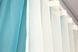 Комплект декоративных штор из шифона "Инь Янь" цвет лазурный с бежевым 010дк Фото 5