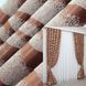 Комплект штор из ткани лён, коллекция "Дюны" цвет терракатовый с пудровым 770ш Фото 1