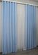 Комплект штор з тканини льон, колекція "Льон Мішковина" колір блакитний 1055ш Фото 5