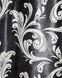 Комплект штор, из ткани блэкаут-софт коллекция "Лилия" цвет черный 140ш(А) Фото 9