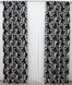 Двостороння тканина блекаут "Лілія" висота 2,8м колір чорний з сріблястим 140ш Фото 3