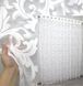 Тюль жакард, колекція "Розалія" колір білий 1114т, Готова тюль з тасьмою (3х2,7 м.), 3,0 м., 2,7 м., 300, 270, Тасьма