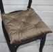 Подушка для стільців (40x40х6 см) "Broadway" колір світло-коричневий 84-008