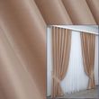 Комплект штор из ткани бархат цвет персиковый 888ш