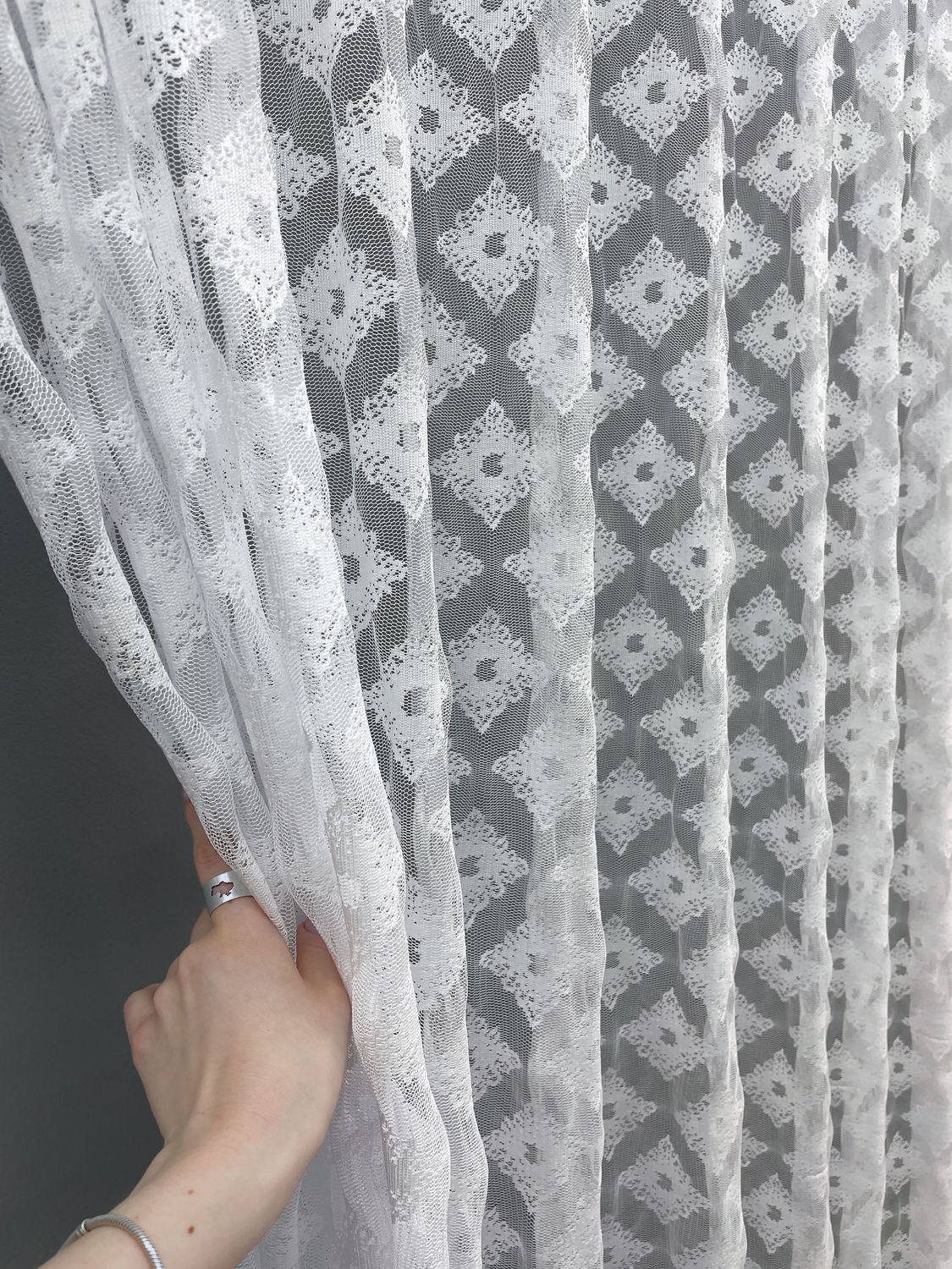 Тюль жакард, колекція "Розалія" колір білий 999т, Тюль на метраж, Без кріплення, тканина на відріз, Потрібну Вам ширину вказуйте при покупці. (Ширина набирається по довжині рулона.), 2,7 м.
