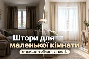 Шторы для маленькой комнаты: как визуально увеличить пространство