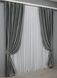 Комплект штор лен рогожка "Саванна" цвет серый 1361ш Фото 3