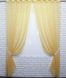 Комплект декоративних штор з шифону колір бурштиновий 006дк 10-408 Фото 1
