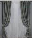 Комплект штор лен рогожка "Саванна" цвет серый 1361ш Фото 2