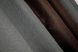 Комбіновані штори з тканини льон-блекаут колір венге з сірим 016дк (288-291-288ш) Фото 8