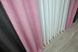 Комбинированные шторы из ткани лен цвет серый с розовым 014дк (288-1345ш) Фото 7