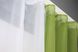 Кухонные шторы (265х170см) на карниз 1-1,5м цвет оливковый с белым 017к 50-018 Фото 4