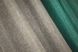 Шторы из ткани лен "Лен Мешковина" цвет бирюзовый со светло-кофейным 014дк (111-113ш) Фото 10