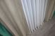 Шторы из ткани лен "Лен Мешковина" цвет бирюзовый со светло-кофейным 014дк (111-113ш) Фото 7