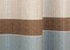 Шторы из ткани лён цвет бежевый с голубыми и коричневыми полосам 953ш Фото 9