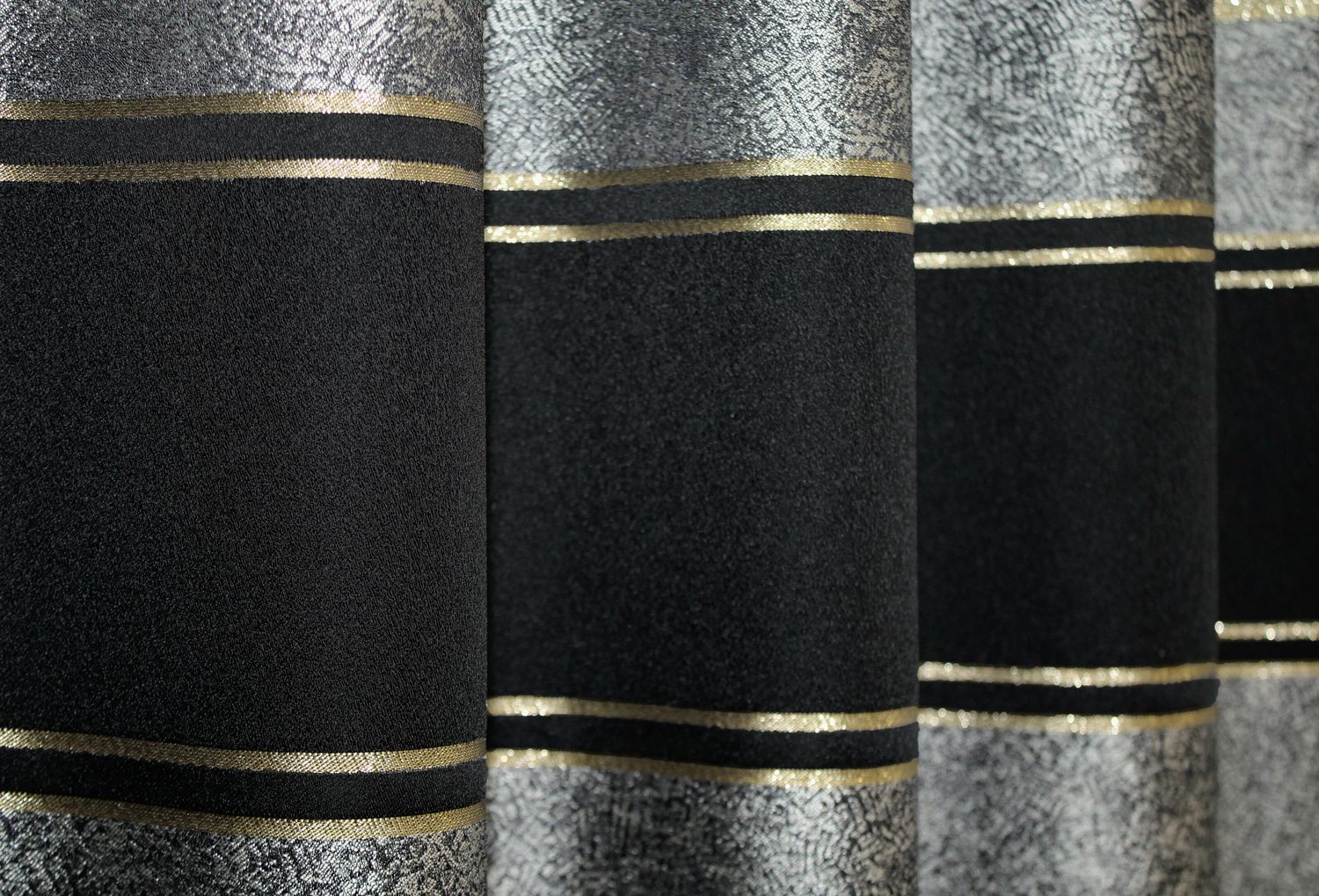 Шторы из ткани лен коллекции "ANZIO" цвет черный с серым 1307ш, Черный с серым, Комплект штор (2шт. 1,45х2,9м.), Классические, Без ламбрекена, Длинные, 1,45 м., 2,9 м., 145, 290, 2 - 3 м., Нет, Тесьма