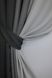 Комбинированные шторы из ткани лен-блэкаут цвет серый со светло-серым 016дк (1220-288-867ш)  Фото 4