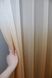 Тюль растяжка "Омбре" из шифона цвет светло-коричневый с белым 1390т Фото 2