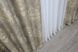 Комплект штор из ткани лён, коллекция "Корона Мария" цвет темно-серый с золотистым 1265ш Фото 7