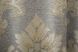 Комплект штор із тканини льон, колекція "Корона Марія" колір темно-сірий з золотистим 1265ш Фото 8