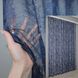 Тюль жаккард, коллекция "Мрамор" цвет темно-синий 1405т Фото 1