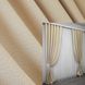 Комплект готовых штор, лен-блэкаут с фактурой "Лен мешковина" цвет бежвый 1162ш Фото 1