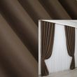 Комплект штор из ткани блэкаут, коллекция "Bagema Rvs" цвет шоколадный 1238ш