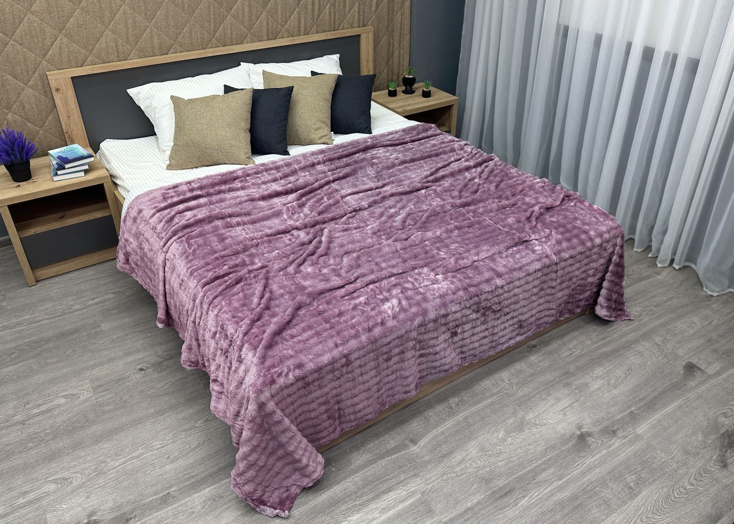 Плед-покрывало 200х230 см (+-5см) Soft Night Лиловый (87-134)