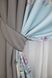 Комбинированные шторы блэкаут цвет серый с голубым 014дк (847-832ш) Фото 4