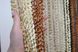 Штори-нитки (1 шт 3х3 м) спіраль з люрексом колір бежевий з молочно-коричневим 61-016