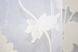 Тюль органза з квітковим принтом колір білий з бежевим 1366т Фото 7