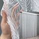 Тюль жакард колір білий 2057т, Готова тюль з тасьмою (4х2,7 м.), 4,0 м., 2,7 м., 400, 270, 2 - 2,5 м., Тасьма