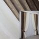 Комплект готовых жаккардовых штор цвет коричневый с бежевым и кремовым 016дк (870-873-876ш) Фото 1