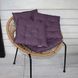 Подушка для стульев (40x40х6 см) "Хит" цвет марсала 84-013
