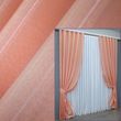 Атласні штори Монорей колір персиковий 822ш