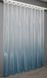 Тюль растяжка "Омбре" из органзы цвет белый с голубым 1389т Фото 4