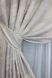 Комплект штор лен рогожка коллекция "Корона Мария" цвет светло-серый 680ш Фото 4