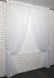 Комплект декоративних штор з шифону, колір білий 006дк Фото 2