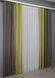 Комбинированные шторы из ткани лен "Лен Мешковина" цвет какао с оливковым 014дк (359-106ш) Фото 5