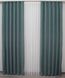 Комплект штор із тканини мікровелюр SPARTA колір сіро-блакитний 965ш Фото 4