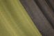 Комбинированные шторы из ткани лен "Лен Мешковина" цвет какао с оливковым 014дк (359-106ш) Фото 10
