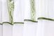 Шторки (300х170см) с ламбрекеном и подхватами цвет белый с зеленым 085к 59-784 Фото 4