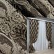 Комплект (2шт 1,55х2,9м) штор из ткани парча, цвет венге с бежевым 1774ш 33-0738