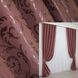 Комплект готовых штор с ткани блэкаут цвет марсала 1154ш Фото 1