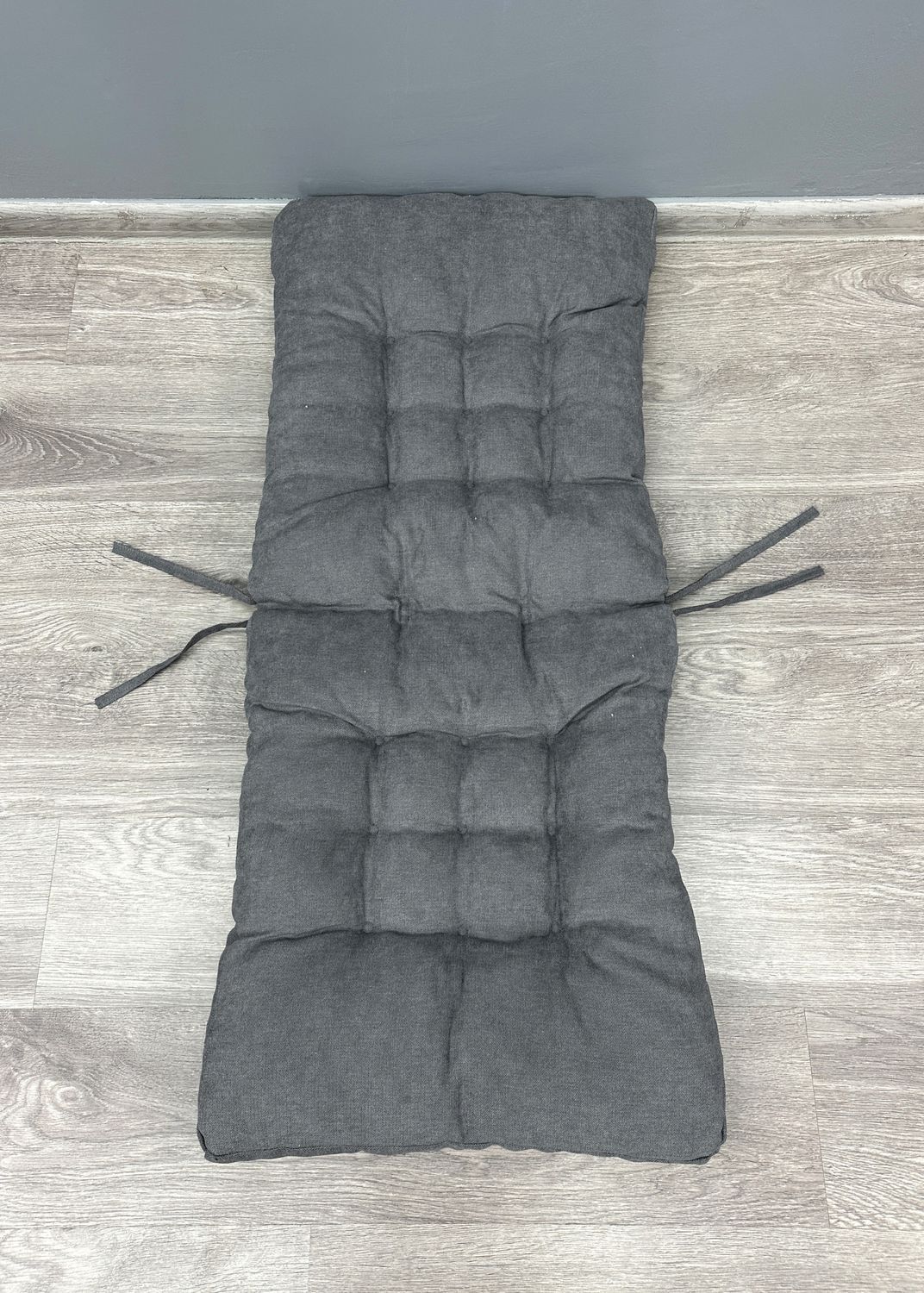 Подушка для стульев (50x120х4 см) двойная Decorator Соро цвет серый 84-197