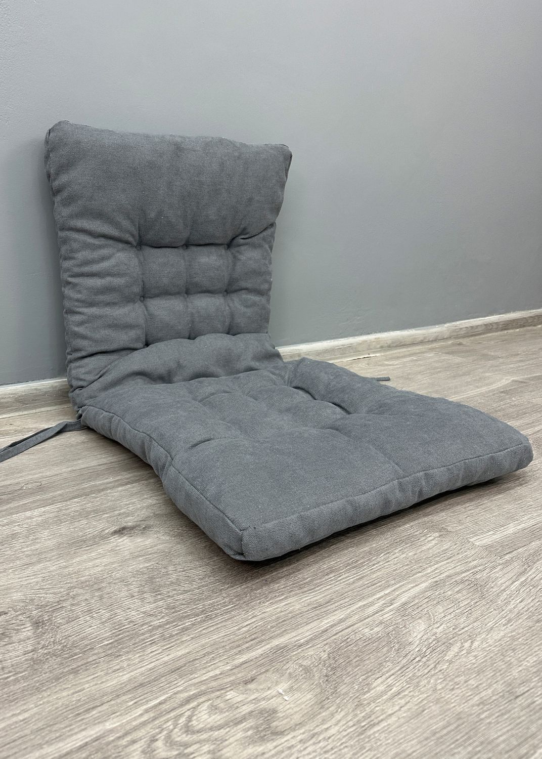 Подушка для стульев (50x120х4 см) двойная Decorator Соро цвет серый 84-197