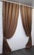 Атласные шторы Монорей цвет коричневый 1045ш Фото 3